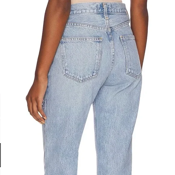 Agolde Lana Mid Rise Straight Slice - Picture 3 of 13